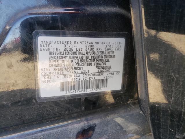 Photo 9 VIN: 3N1AB7AP2EL659391 - NISSAN SENTRA S 