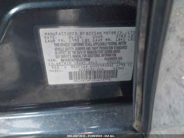 Photo 8 VIN: 3N1AB7AP2EL672996 - NISSAN SENTRA 