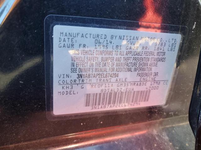 Photo 11 VIN: 3N1AB7AP2EL674294 - NISSAN SENTRA 