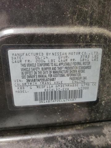 Photo 11 VIN: 3N1AB7AP2EL674487 - NISSAN SENTRA S 