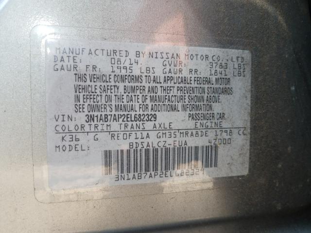 Photo 9 VIN: 3N1AB7AP2EL682329 - NISSAN SENTRA S 