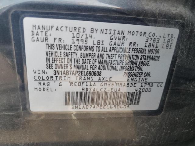 Photo 11 VIN: 3N1AB7AP2EL690608 - NISSAN SENTRA S 