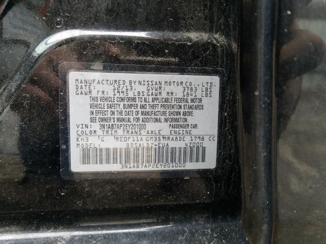 Photo 9 VIN: 3N1AB7AP2EY201000 - NISSAN SENTRA S 