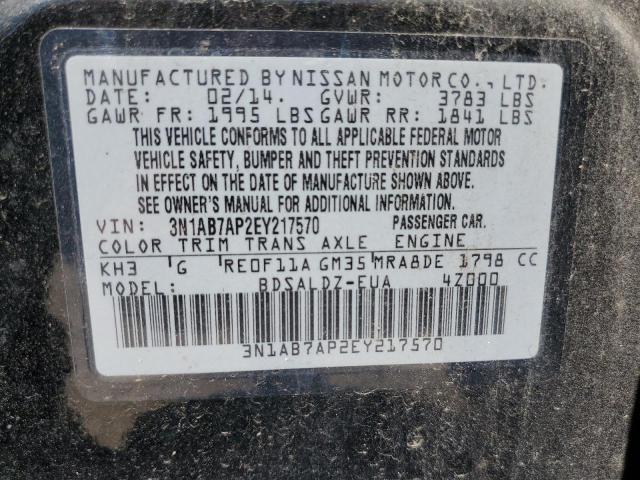 Photo 12 VIN: 3N1AB7AP2EY217570 - NISSAN SENTRA 