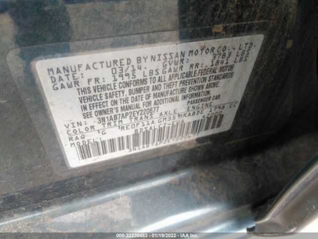 Photo 8 VIN: 3N1AB7AP2EY220677 - NISSAN SENTRA 