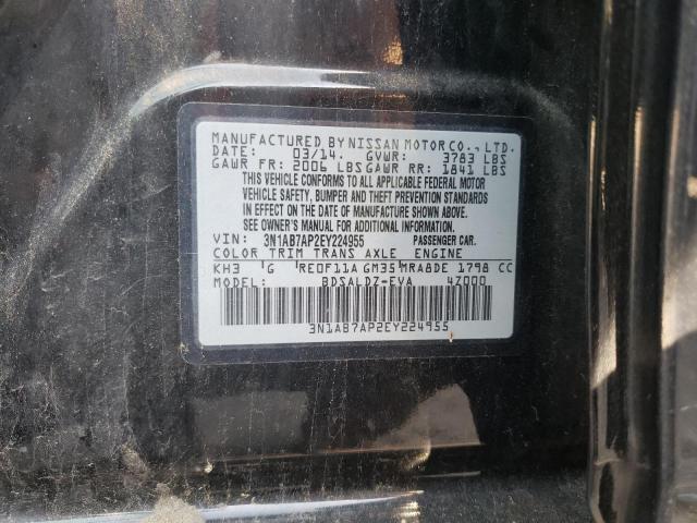 Photo 11 VIN: 3N1AB7AP2EY224955 - NISSAN SENTRA S 