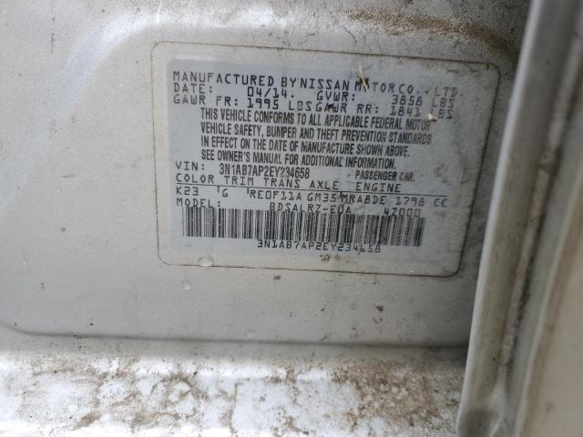 Photo 12 VIN: 3N1AB7AP2EY234658 - NISSAN SENTRA S 