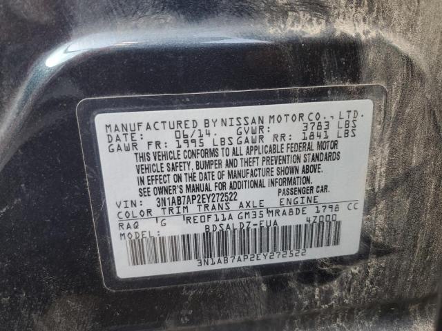 Photo 11 VIN: 3N1AB7AP2EY272522 - NISSAN SENTRA 