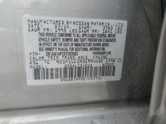 Photo 11 VIN: 3N1AB7AP2EY283956 - NISSAN SENTRA S 