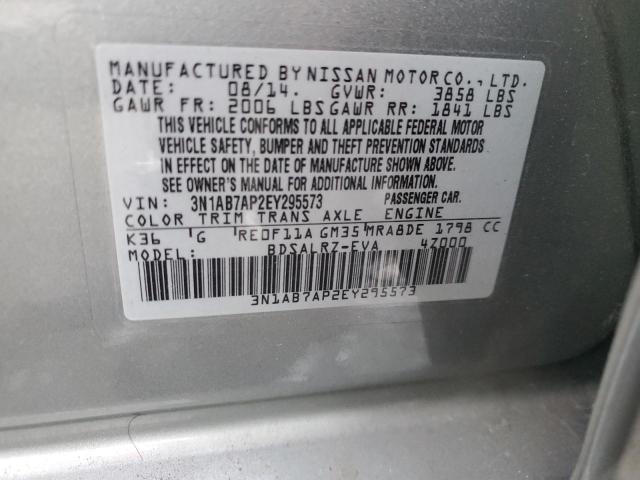 Photo 11 VIN: 3N1AB7AP2EY295573 - NISSAN SENTRA S 