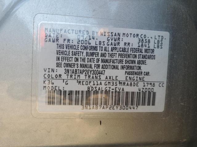 Photo 11 VIN: 3N1AB7AP2EY300447 - NISSAN SENTRA S 