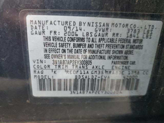 Photo 11 VIN: 3N1AB7AP2EY300805 - NISSAN SENTRA S 