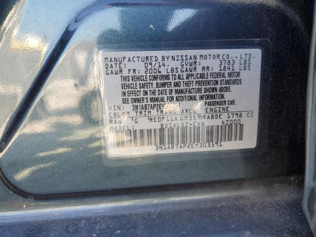 Photo 11 VIN: 3N1AB7AP2EY303591 - NISSAN SENTRA S 