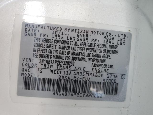 Photo 9 VIN: 3N1AB7AP2EY320262 - NISSAN SENTRA S 