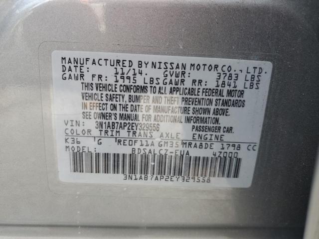 Photo 11 VIN: 3N1AB7AP2EY329558 - NISSAN SENTRA 