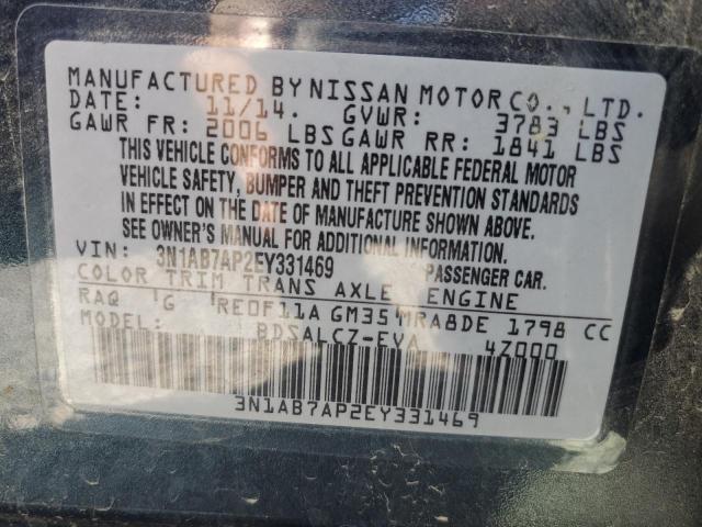 Photo 11 VIN: 3N1AB7AP2EY331469 - NISSAN SENTRA S 