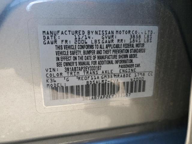 Photo 11 VIN: 3N1AB7AP2EY333187 - NISSAN SENTRA 