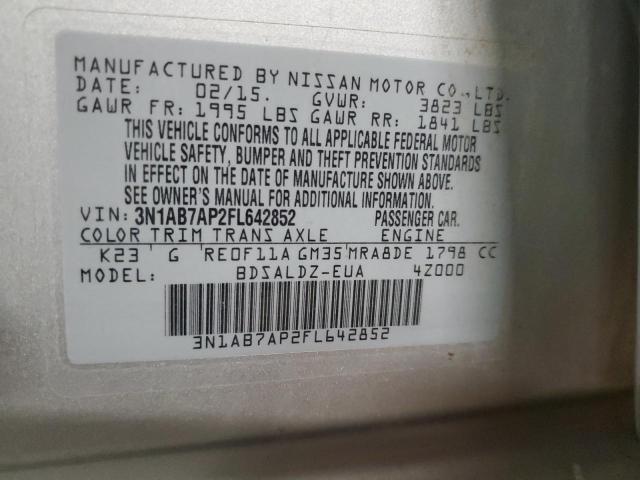 Photo 11 VIN: 3N1AB7AP2FL642852 - NISSAN SENTRA S 