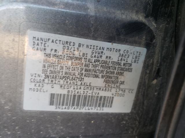 Photo 9 VIN: 3N1AB7AP2FL647131 - NISSAN SENTRA S 