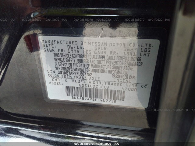 Photo 8 VIN: 3N1AB7AP2FL667752 - NISSAN SENTRA 