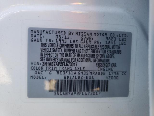 Photo 9 VIN: 3N1AB7AP2FL673017 - NISSAN SENTRA S 