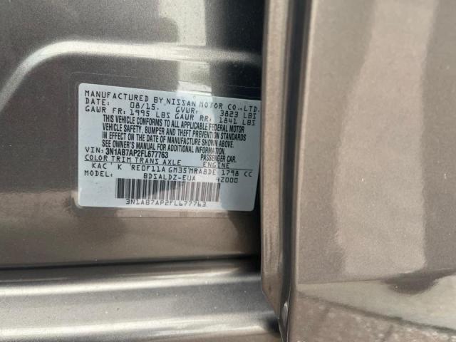 Photo 9 VIN: 3N1AB7AP2FL677763 - NISSAN SENTRA S 