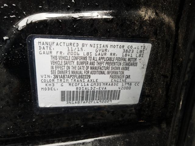 Photo 9 VIN: 3N1AB7AP2FL692229 - NISSAN SENTRA S 