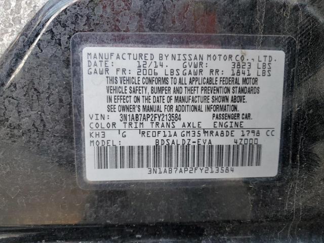 Photo 12 VIN: 3N1AB7AP2FY213584 - NISSAN SENTRA S 