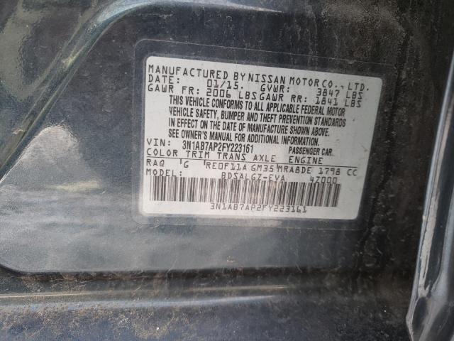 Photo 11 VIN: 3N1AB7AP2FY223161 - NISSAN SENTRA S 