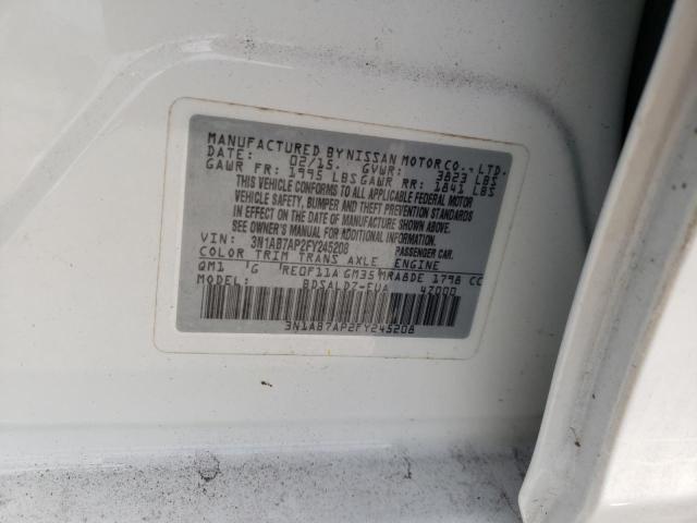 Photo 9 VIN: 3N1AB7AP2FY245208 - NISSAN SENTRA S 