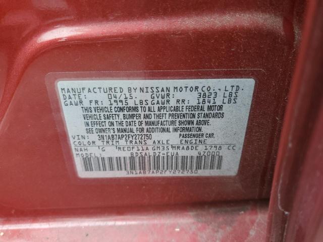 Photo 12 VIN: 3N1AB7AP2FY272750 - NISSAN SENTRA S 