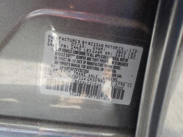 Photo 11 VIN: 3N1AB7AP2FY307304 - NISSAN SENTRA S 