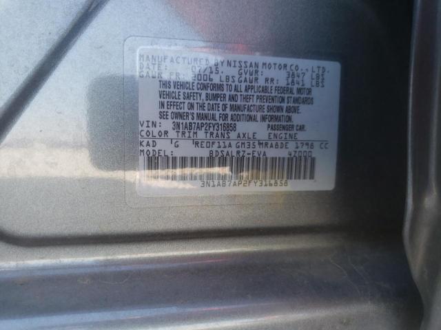 Photo 11 VIN: 3N1AB7AP2FY316858 - NISSAN SENTRA 