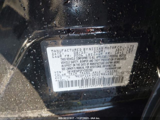 Photo 8 VIN: 3N1AB7AP2FY330789 - NISSAN SENTRA 