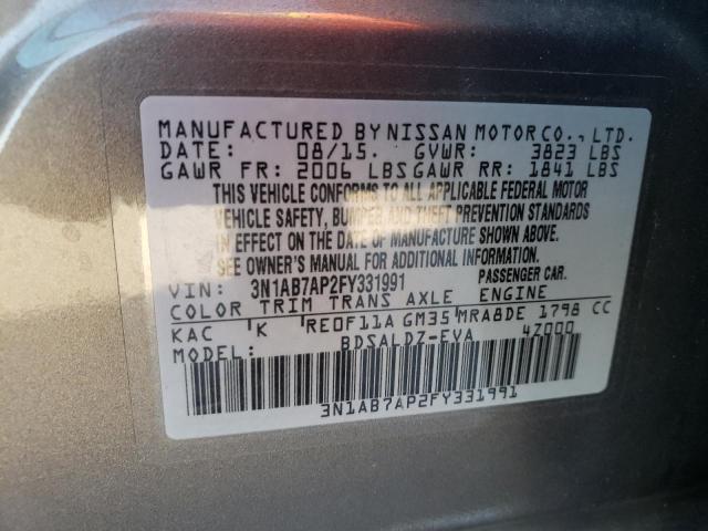 Photo 11 VIN: 3N1AB7AP2FY331991 - NISSAN SENTRA 