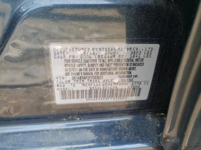 Photo 9 VIN: 3N1AB7AP2FY333823 - NISSAN SENTRA S 