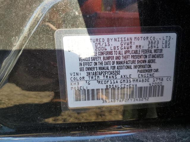 Photo 11 VIN: 3N1AB7AP2FY345292 - NISSAN SENTRA S 