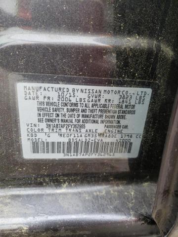 Photo 11 VIN: 3N1AB7AP2FY362965 - NISSAN SENTRA S 