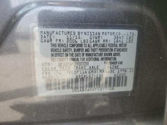 Photo 12 VIN: 3N1AB7AP2FY377708 - NISSAN SENTRA S 