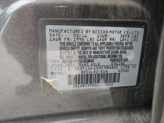 Photo 11 VIN: 3N1AB7AP2GL653643 - NISSAN SENTRA 