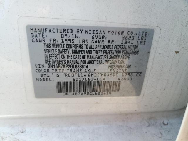 Photo 11 VIN: 3N1AB7AP2GL683614 - NISSAN SENTRA 