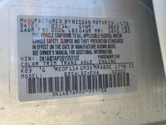 Photo 12 VIN: 3N1AB7AP2GY253102 - NISSAN SENTRA S 