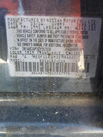 Photo 11 VIN: 3N1AB7AP2GY257974 - NISSAN SENTRA 