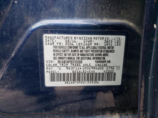 Photo 12 VIN: 3N1AB7AP2GY333306 - NISSAN SENTRA 