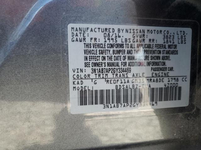 Photo 11 VIN: 3N1AB7AP2GY334469 - NISSAN SENTRA S 