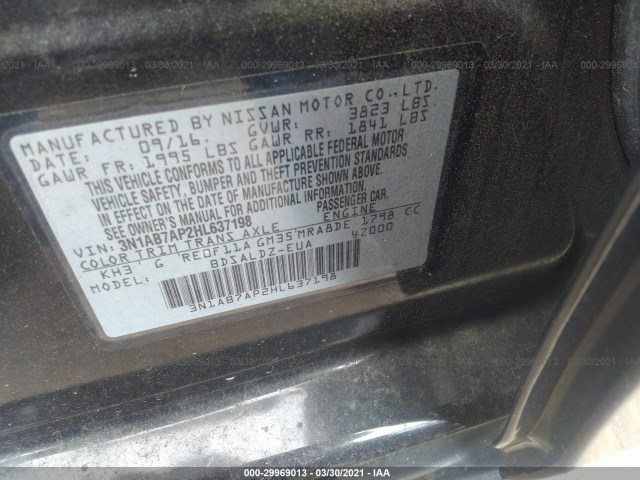 Photo 8 VIN: 3N1AB7AP2HL637198 - NISSAN SENTRA 