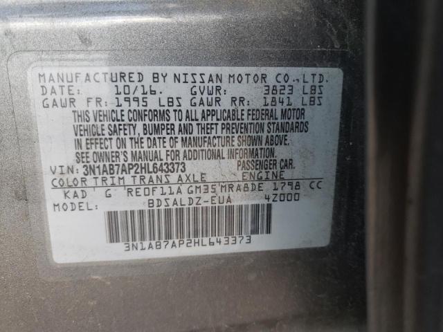 Photo 11 VIN: 3N1AB7AP2HL643373 - NISSAN SENTRA S 