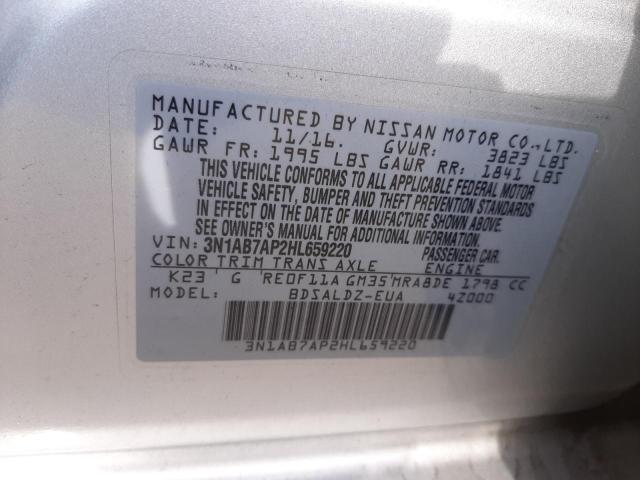 Photo 11 VIN: 3N1AB7AP2HL659220 - NISSAN SENTRA S 