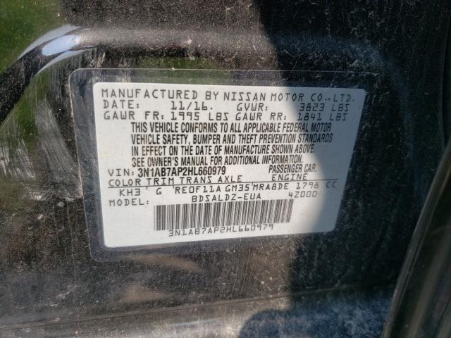 Photo 9 VIN: 3N1AB7AP2HL660979 - NISSAN SENTRA S 