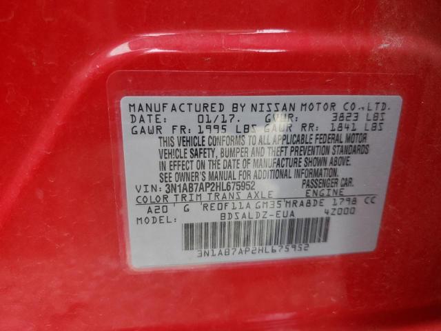 Photo 11 VIN: 3N1AB7AP2HL675952 - NISSAN SENTRA 